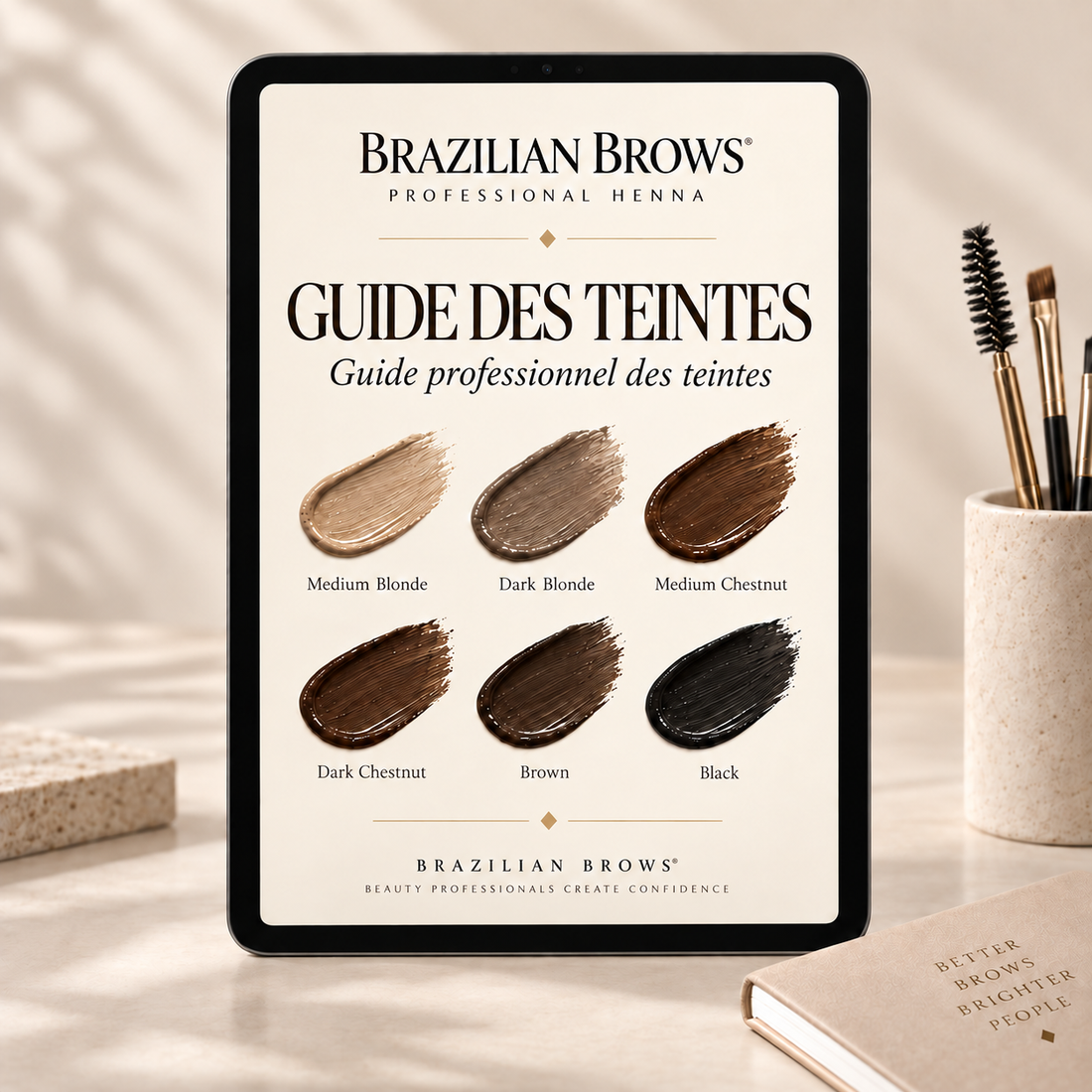 Professional Henna Brow Shade Guide